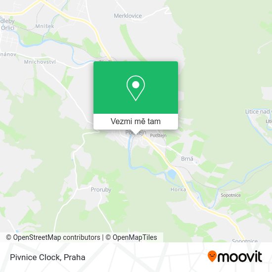 Pivnice Clock mapa