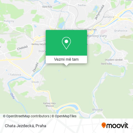 Chata Jezdecká mapa