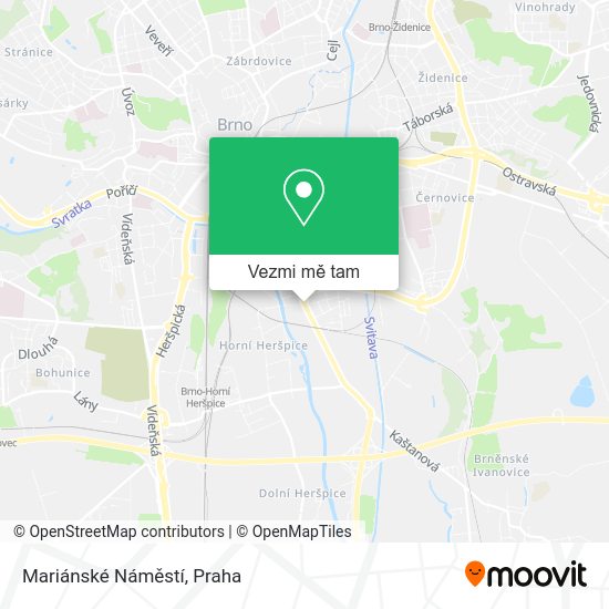 Mariánské Náměstí mapa