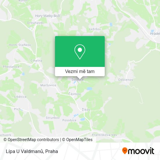 Lípa U Valdmanů mapa