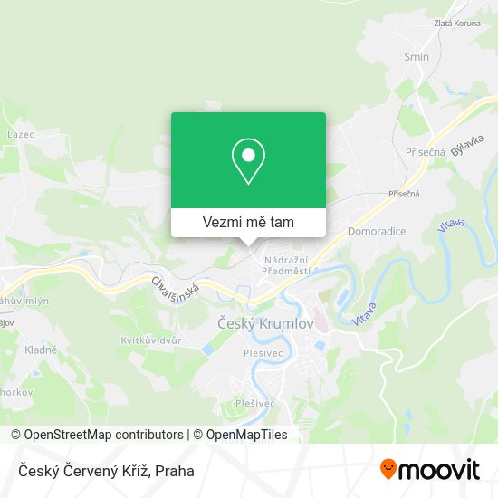 Český Červený Kříž mapa