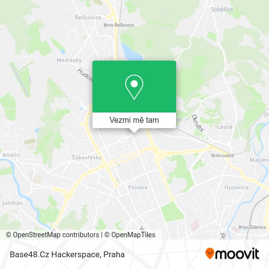 Base48.Cz Hackerspace mapa