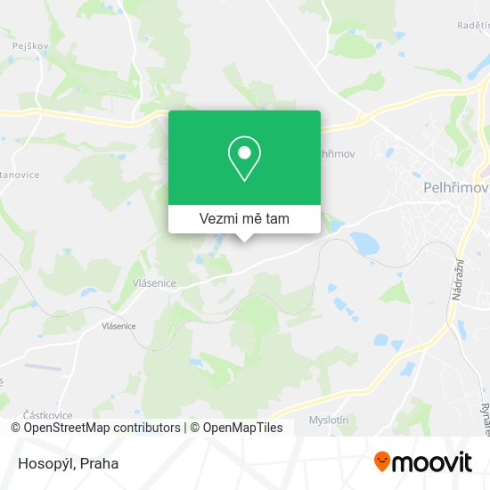 Hosopýl mapa