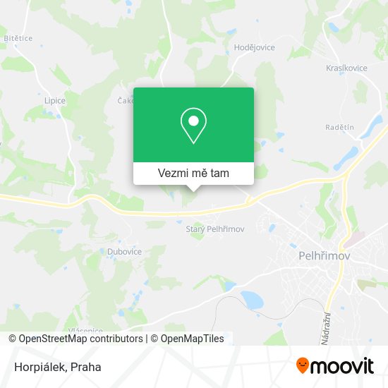 Horpiálek mapa