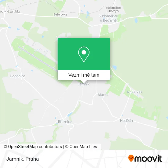 Jamník mapa
