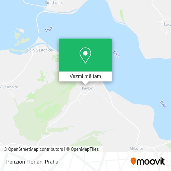 Penzion Florián mapa