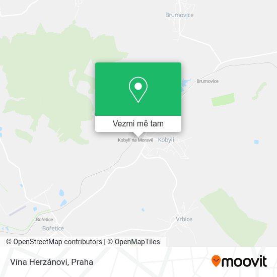 Vína Herzánovi mapa