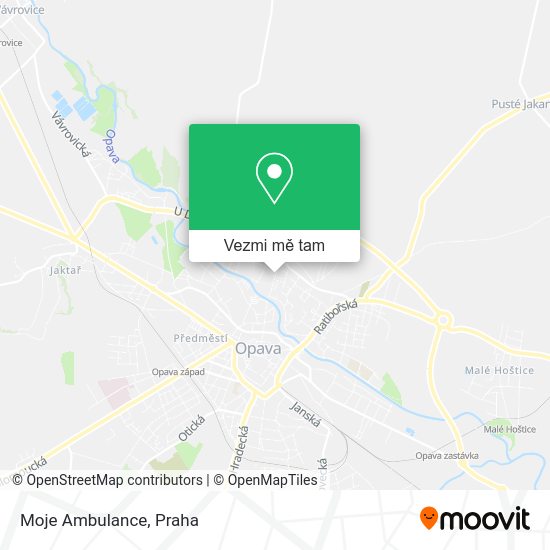 Moje Ambulance mapa
