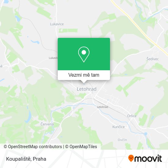 Koupaliště mapa