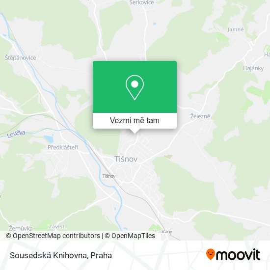 Sousedská Knihovna mapa