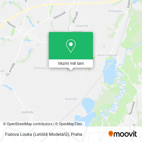 Fialova Louka (Letiště Modelářů) mapa