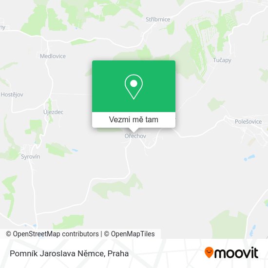 Pomník Jaroslava Němce mapa