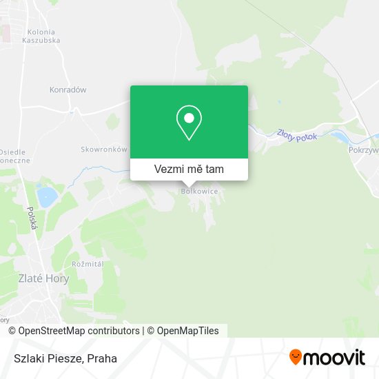 Szlaki Piesze mapa