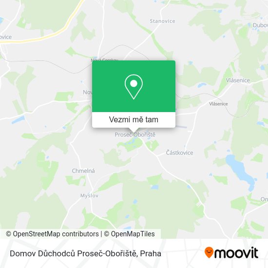 Domov Důchodců Proseč-Obořiště mapa
