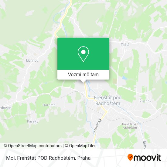 Mol, Frenštát POD Radhoštěm mapa