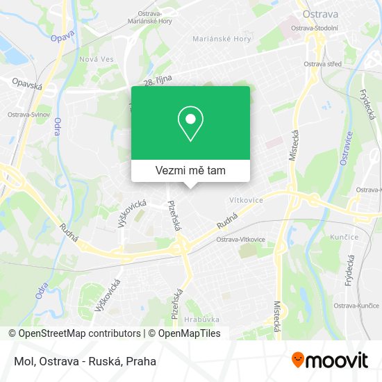 Mol, Ostrava - Ruská mapa