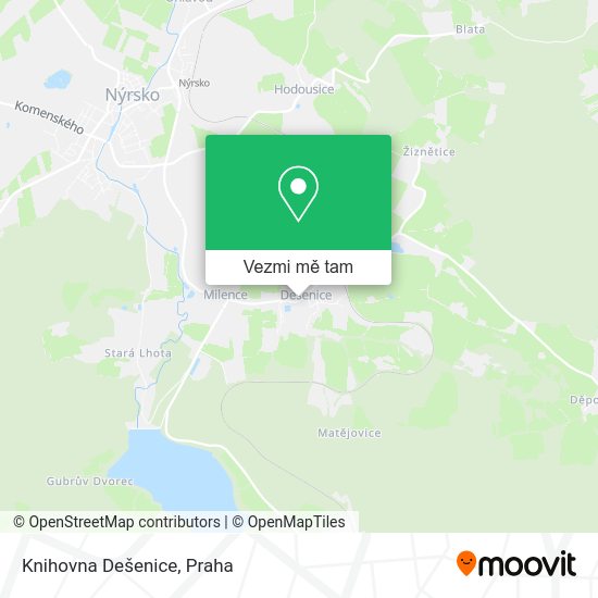 Knihovna Dešenice mapa