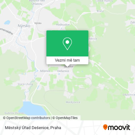 Městský Úřad Dešenice mapa