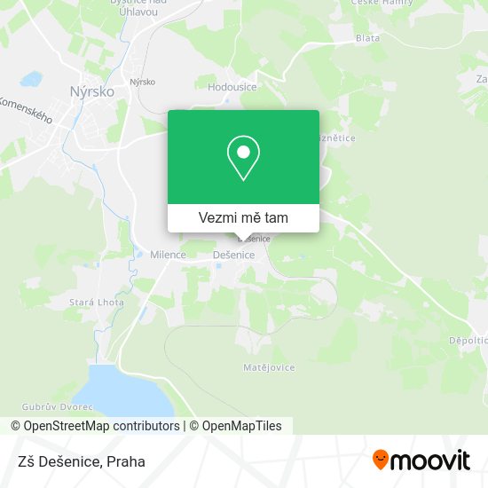 Zš Dešenice mapa
