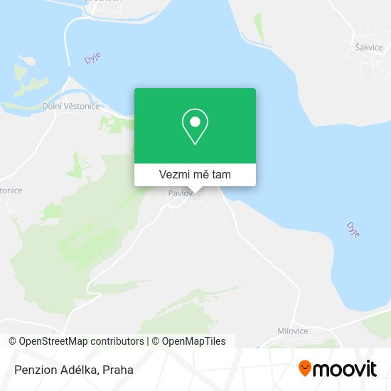 Penzion Adélka mapa