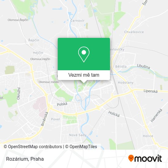 Rozárium mapa