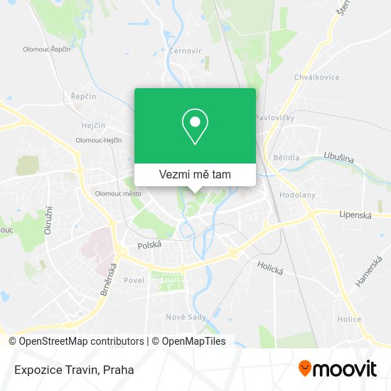 Expozice Travin mapa