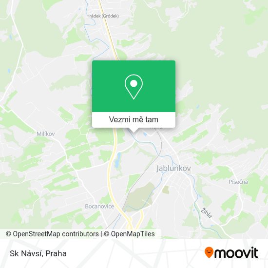 Sk Návsí mapa