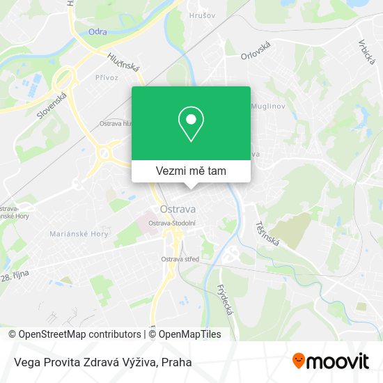 Vega Provita Zdravá Výživa mapa