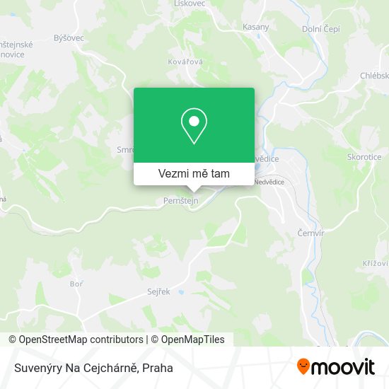 Suvenýry Na Cejchárně mapa