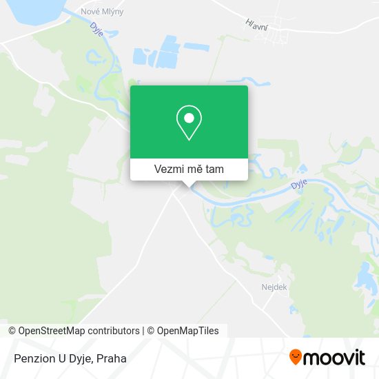 Penzion U Dyje mapa