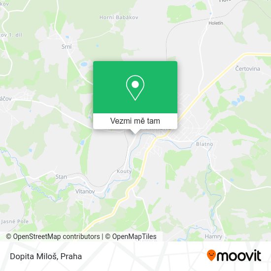 Dopita Miloš mapa