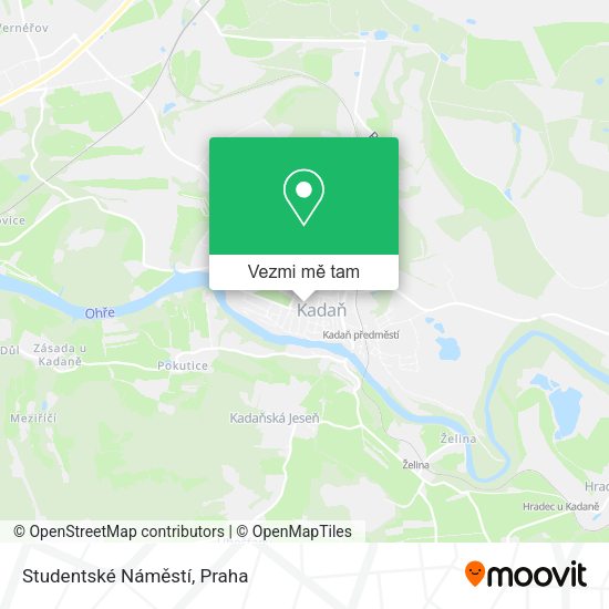 Studentské Náměstí mapa