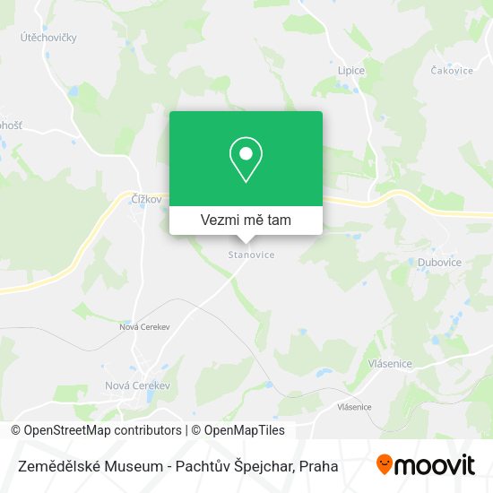 Zemědělské Museum - Pachtův Špejchar mapa
