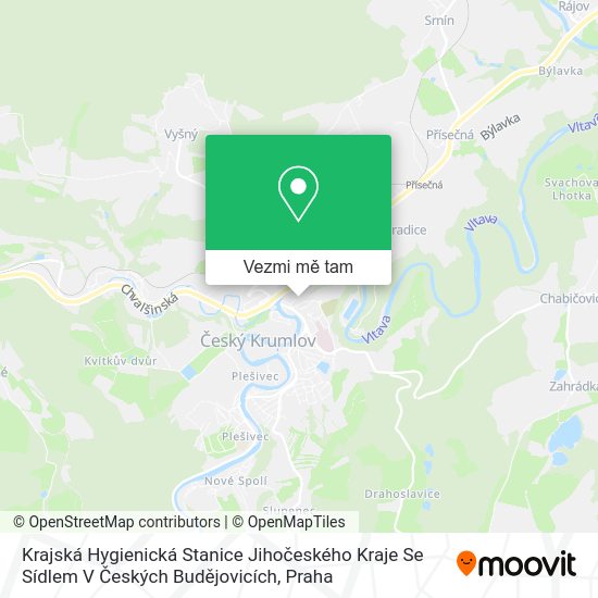 Krajská Hygienická Stanice Jihočeského Kraje Se Sídlem V Českých Budějovicích mapa