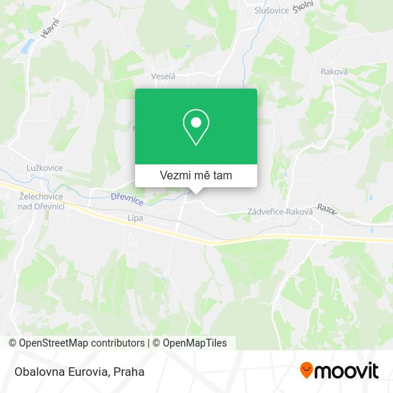 Obalovna Eurovia mapa