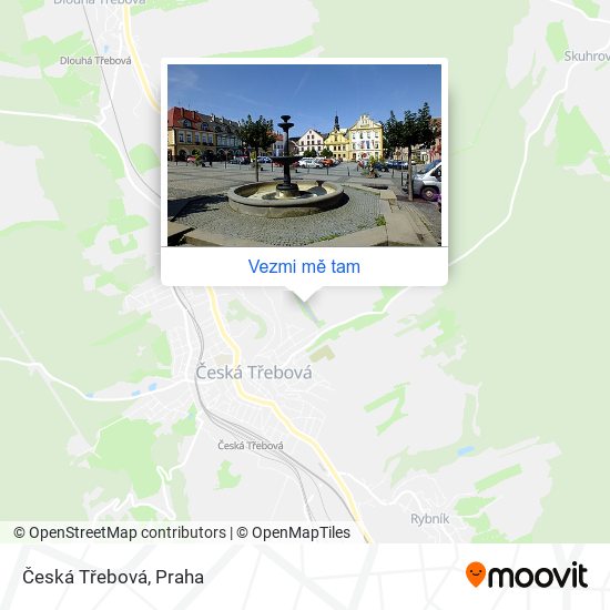 Česká Třebová mapa