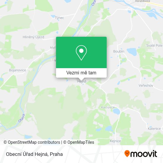 Obecní Úřad Hejná mapa