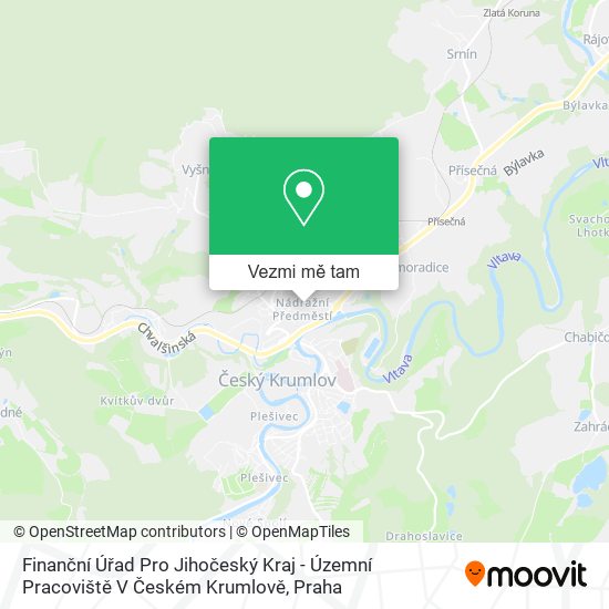 Finanční Úřad Pro Jihočeský Kraj - Územní Pracoviště V Českém Krumlově mapa
