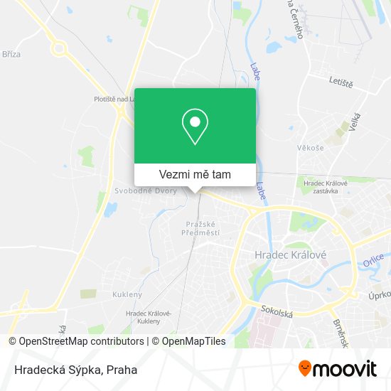 Hradecká Sýpka mapa
