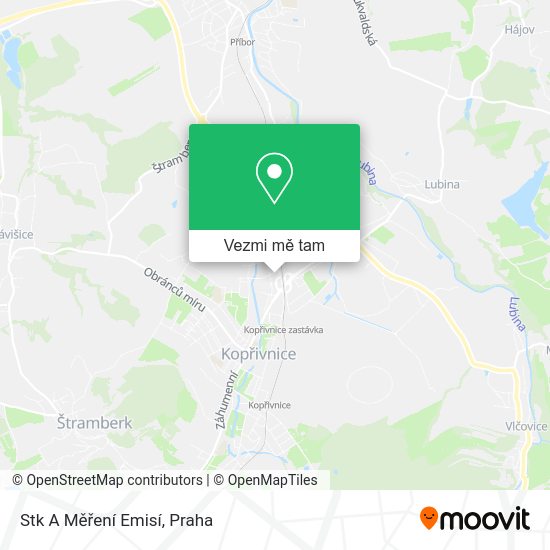 Stk A Měření Emisí mapa