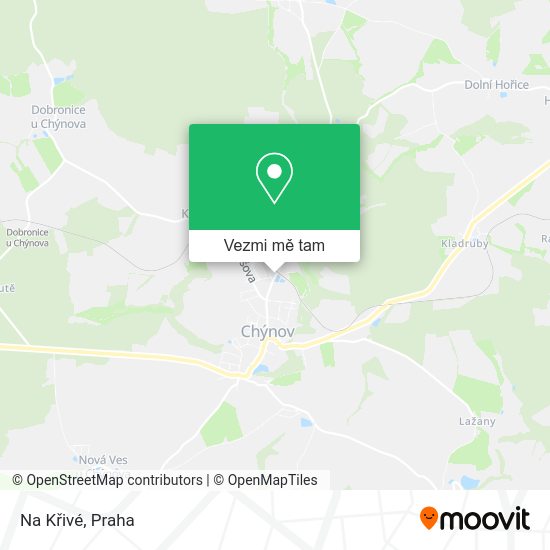 Na Křivé mapa