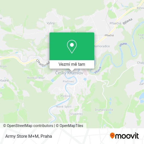Army Store M+M mapa