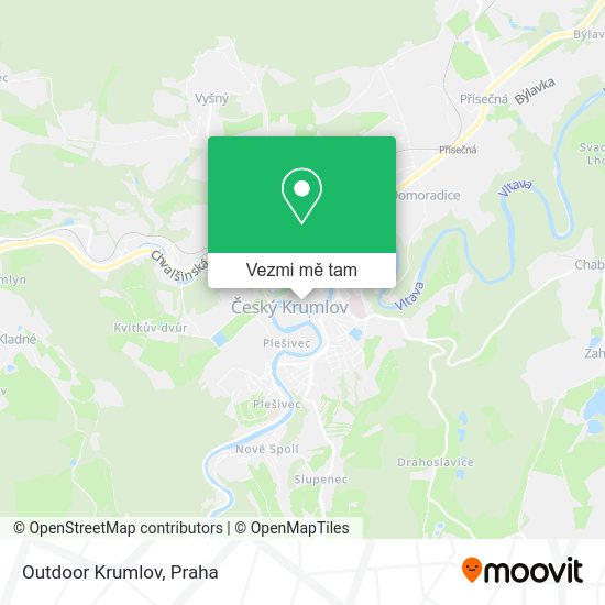 Outdoor Krumlov mapa