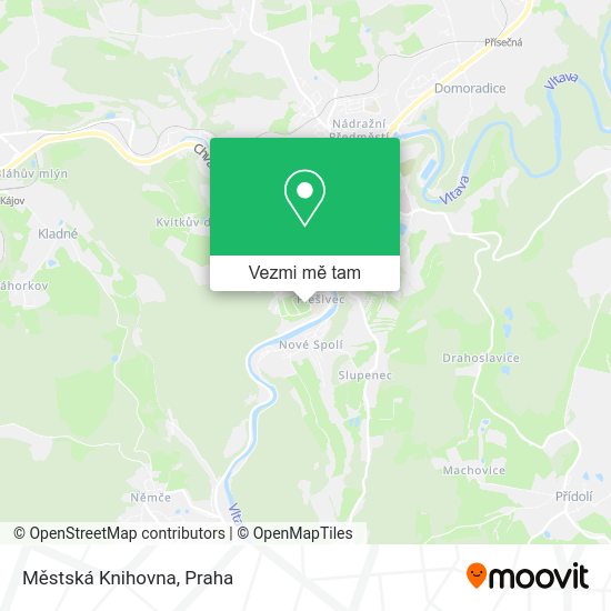 Městská Knihovna mapa