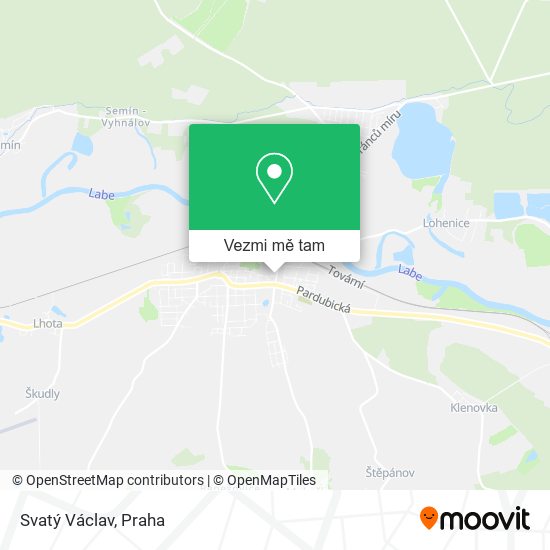 Svatý Václav mapa
