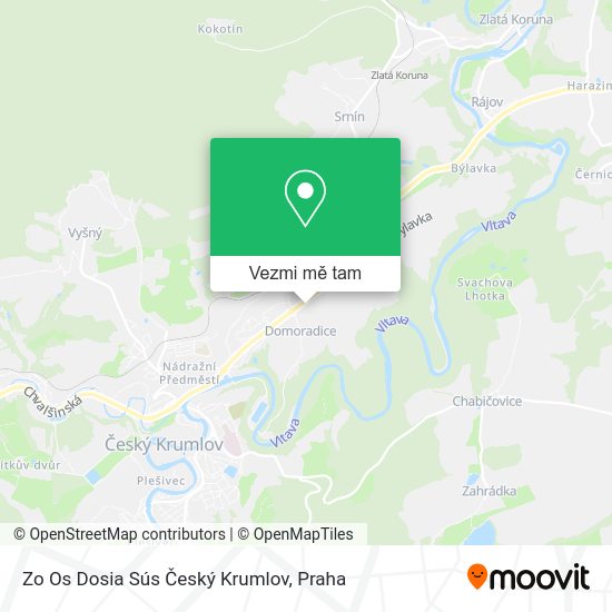 Zo Os Dosia Sús Český Krumlov mapa