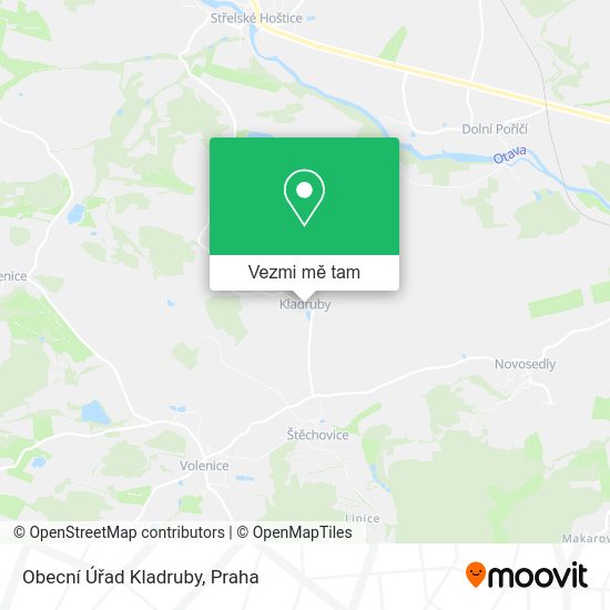 Obecní Úřad Kladruby mapa