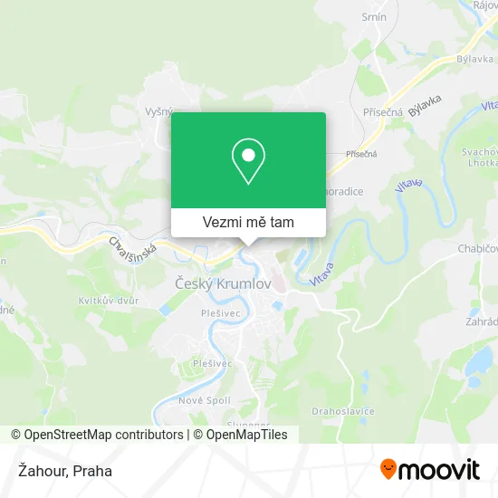 Žahour mapa