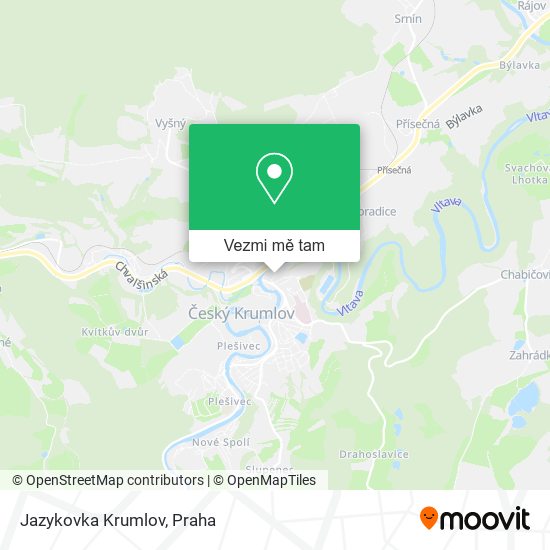 Jazykovka Krumlov mapa