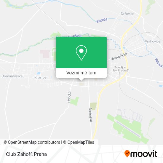 Club Záhoří mapa